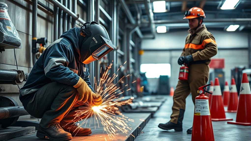 weld safely monitor fire