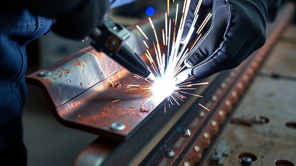 weld sill with precision