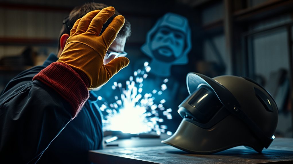 welding arc eye protection