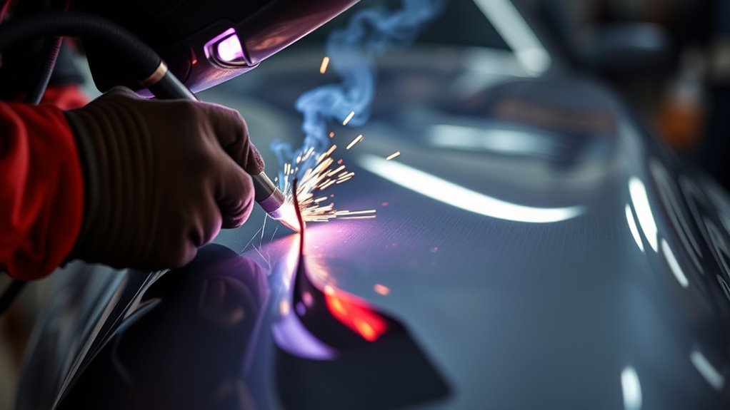 welding auto body panels safely