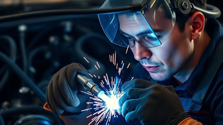 welding automotive coolant pipe