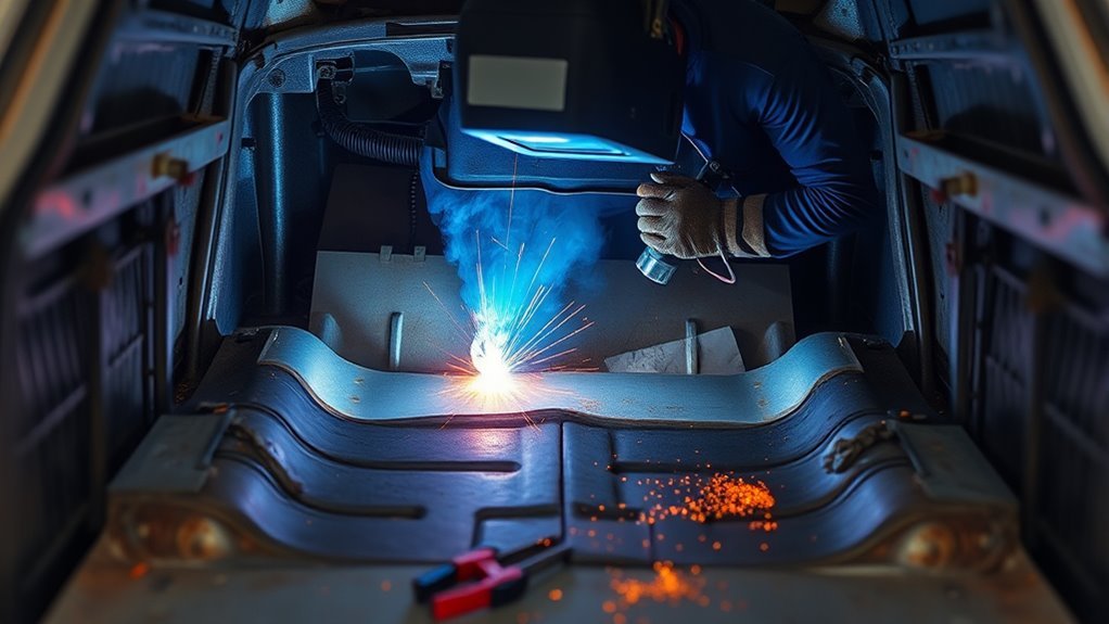 welding automotive firewall patches