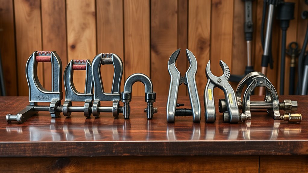 welding clamps ensure workpiece stability