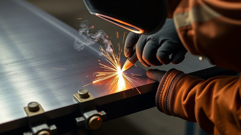 welding door skins carefully