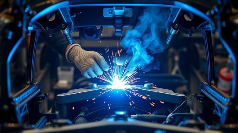 welding engine bay crossmember