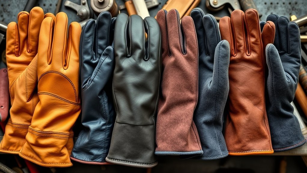 welding gloves protection types