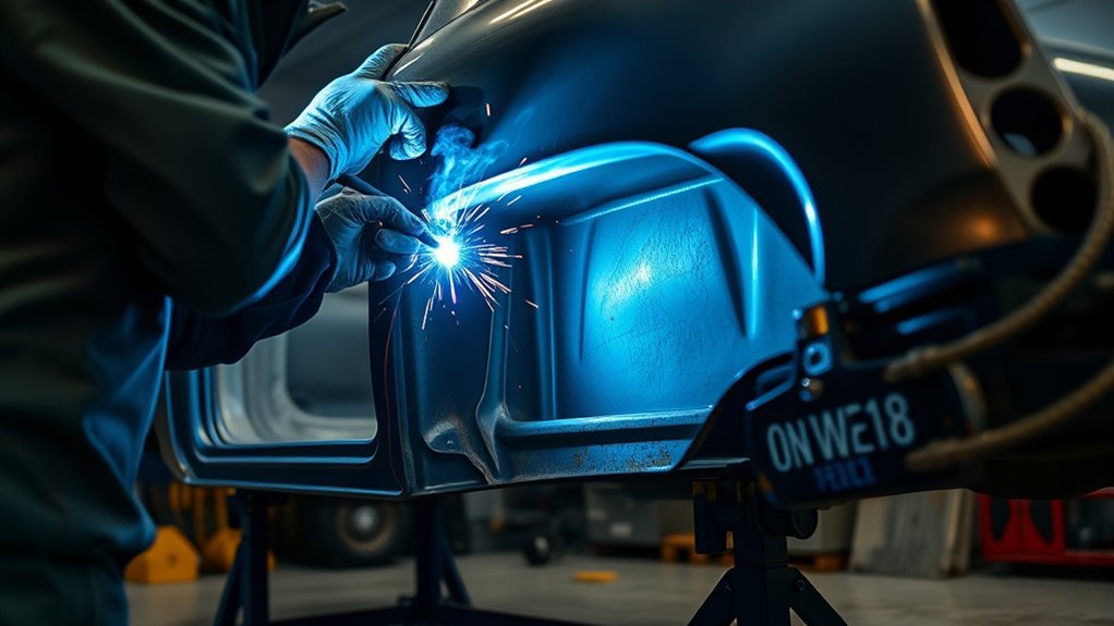 welding inner rocker panel