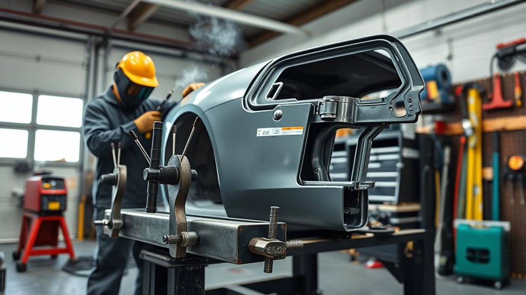 welding jig clearance access