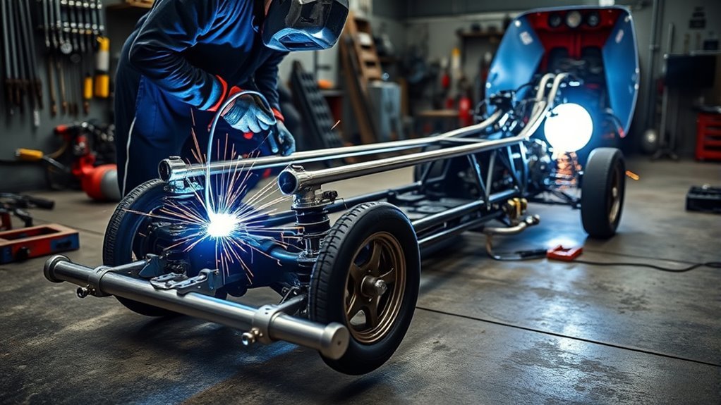 welding ladder bars technique