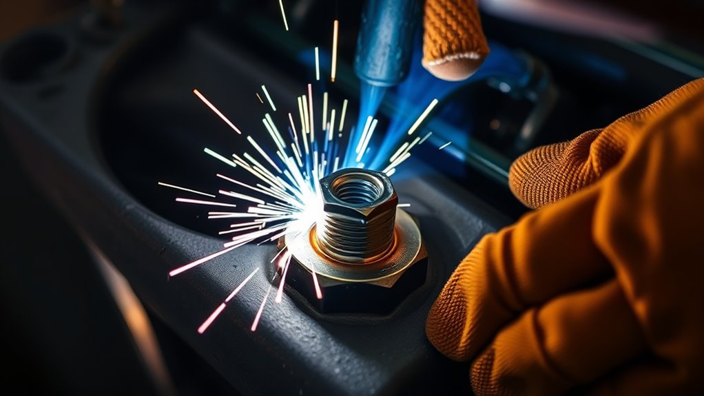 welding nut for extraction