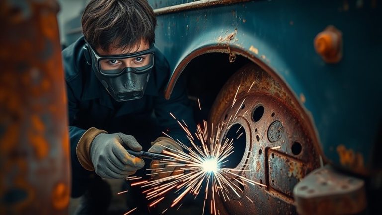 welding over rust repairs