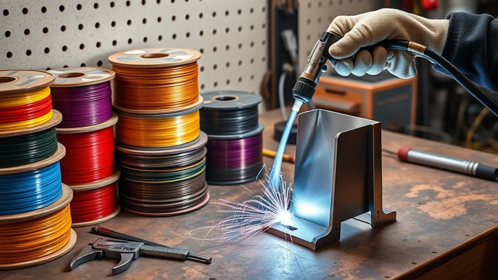 welding position wire size