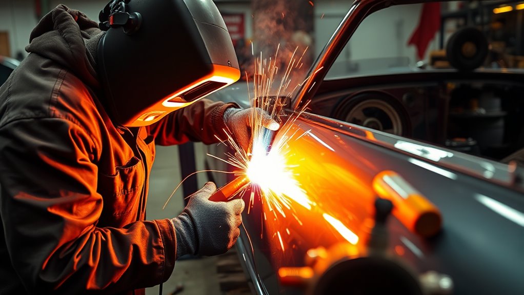 welding quarter panels effectively