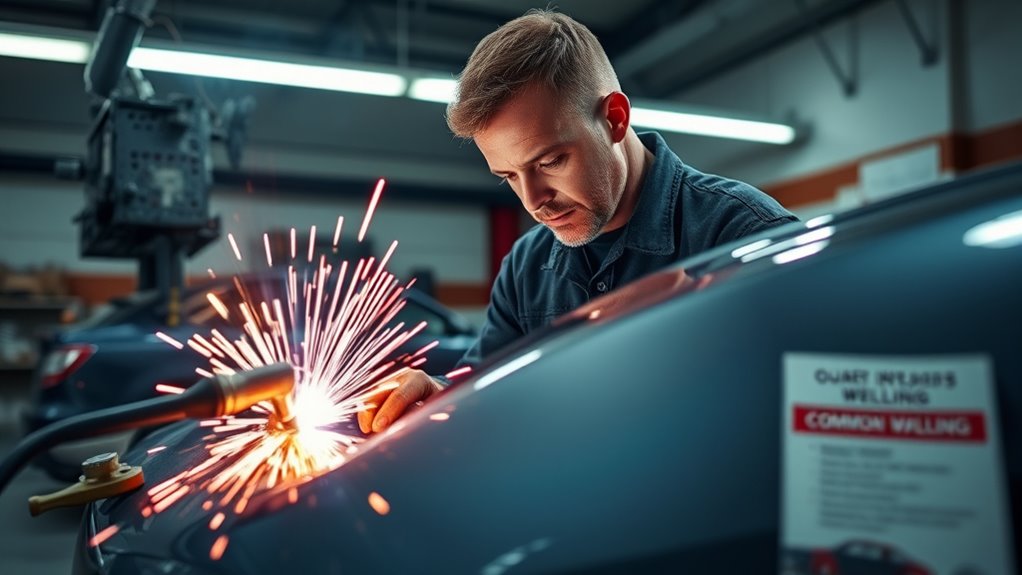 welding quarter panels effectively