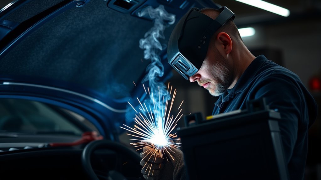 welding risks near batteries