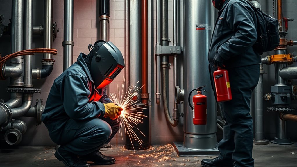 welding safety near fuel