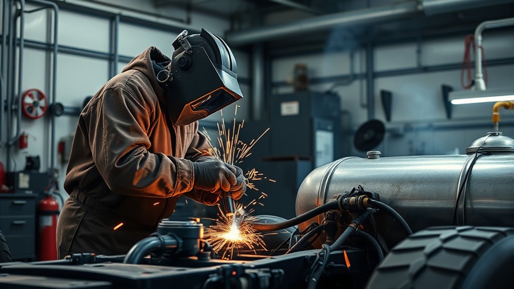 welding safety near fuel