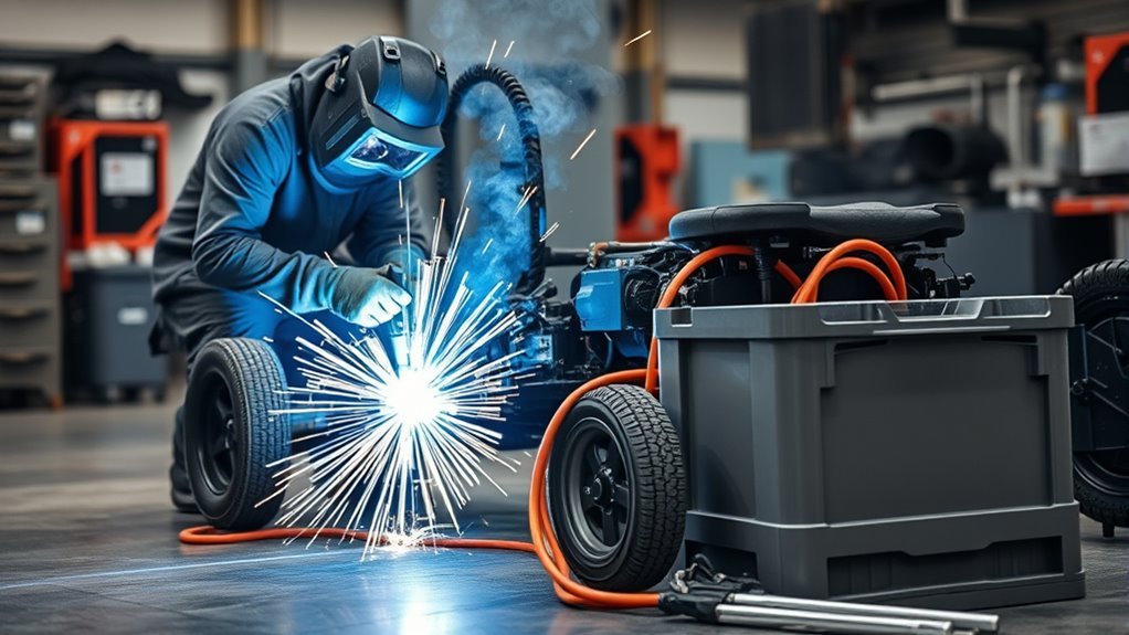 welding safety with batteries