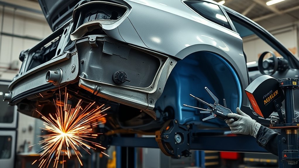 welding salvage car repairs