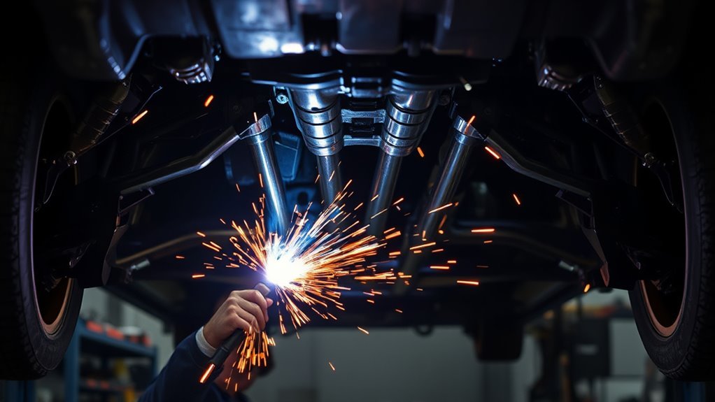 welding subframe connectors securely