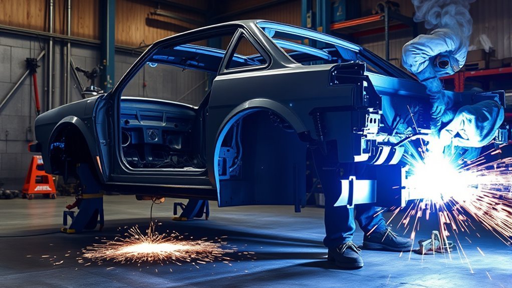 welding techniques for unibody cars