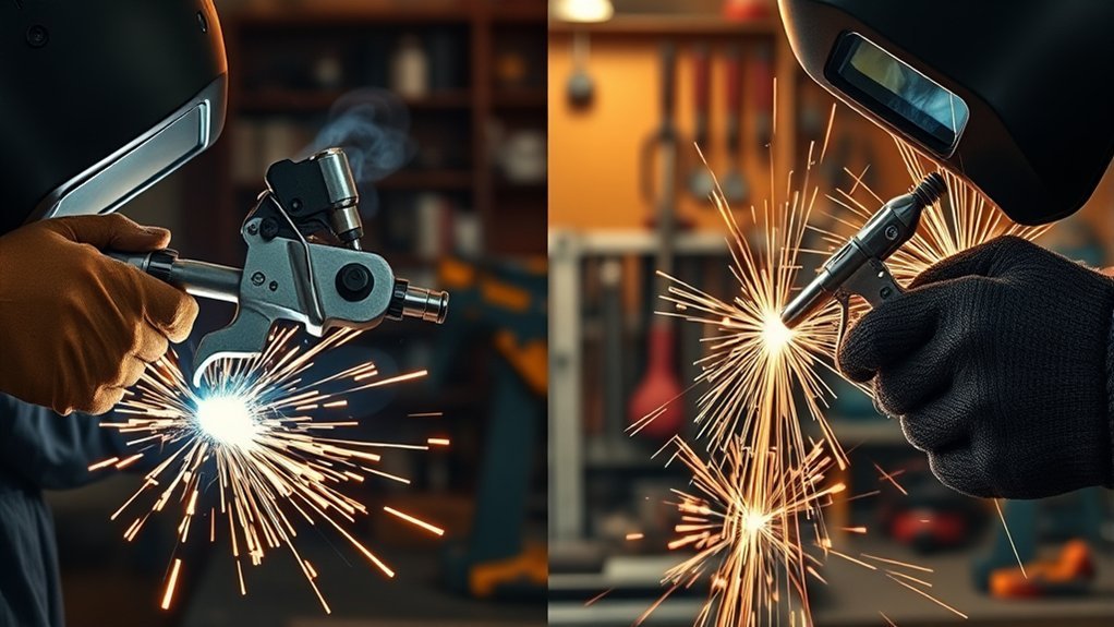 welding techniques push vs pull