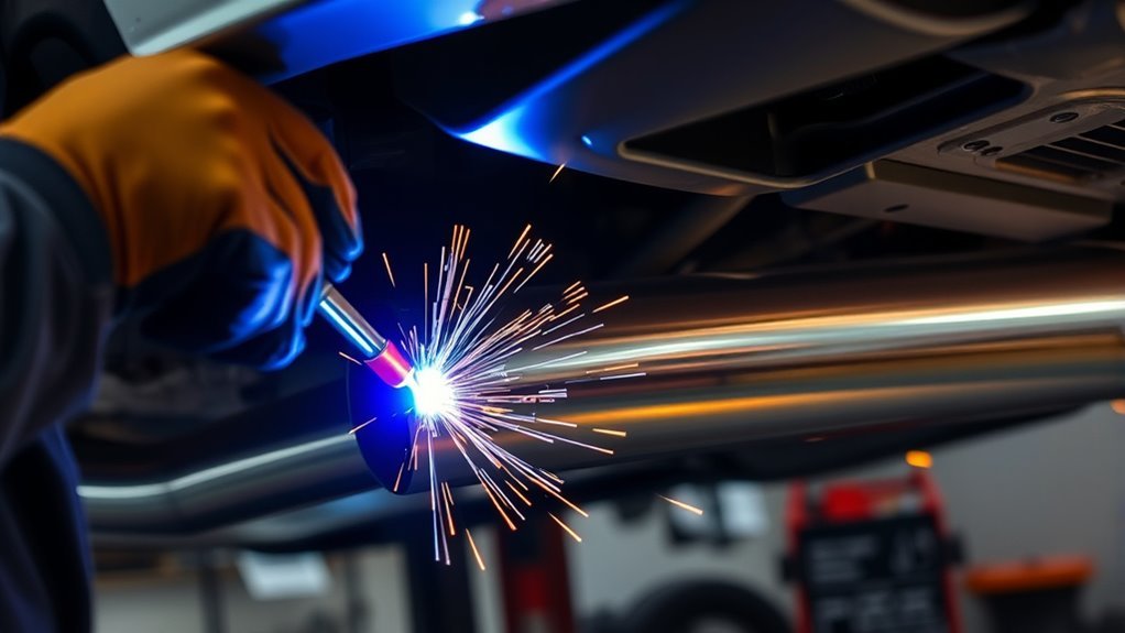 welding titanium exhaust tubing