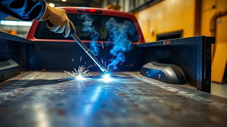 welding truck bed panels