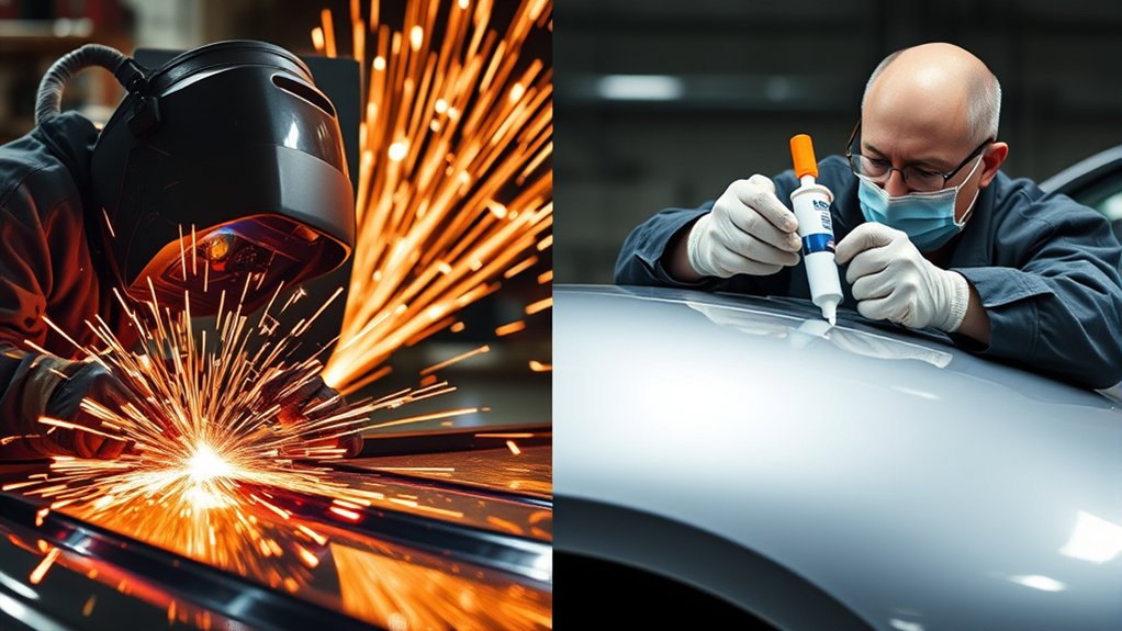 welding versus adhesive bonding