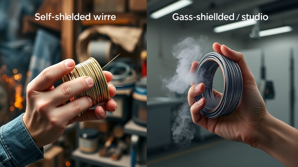 welding wire shielding comparison